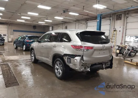 2014 Toyota Highlander Xle V6 from USA, damaged, VIN 5TDJKRFHXES041661